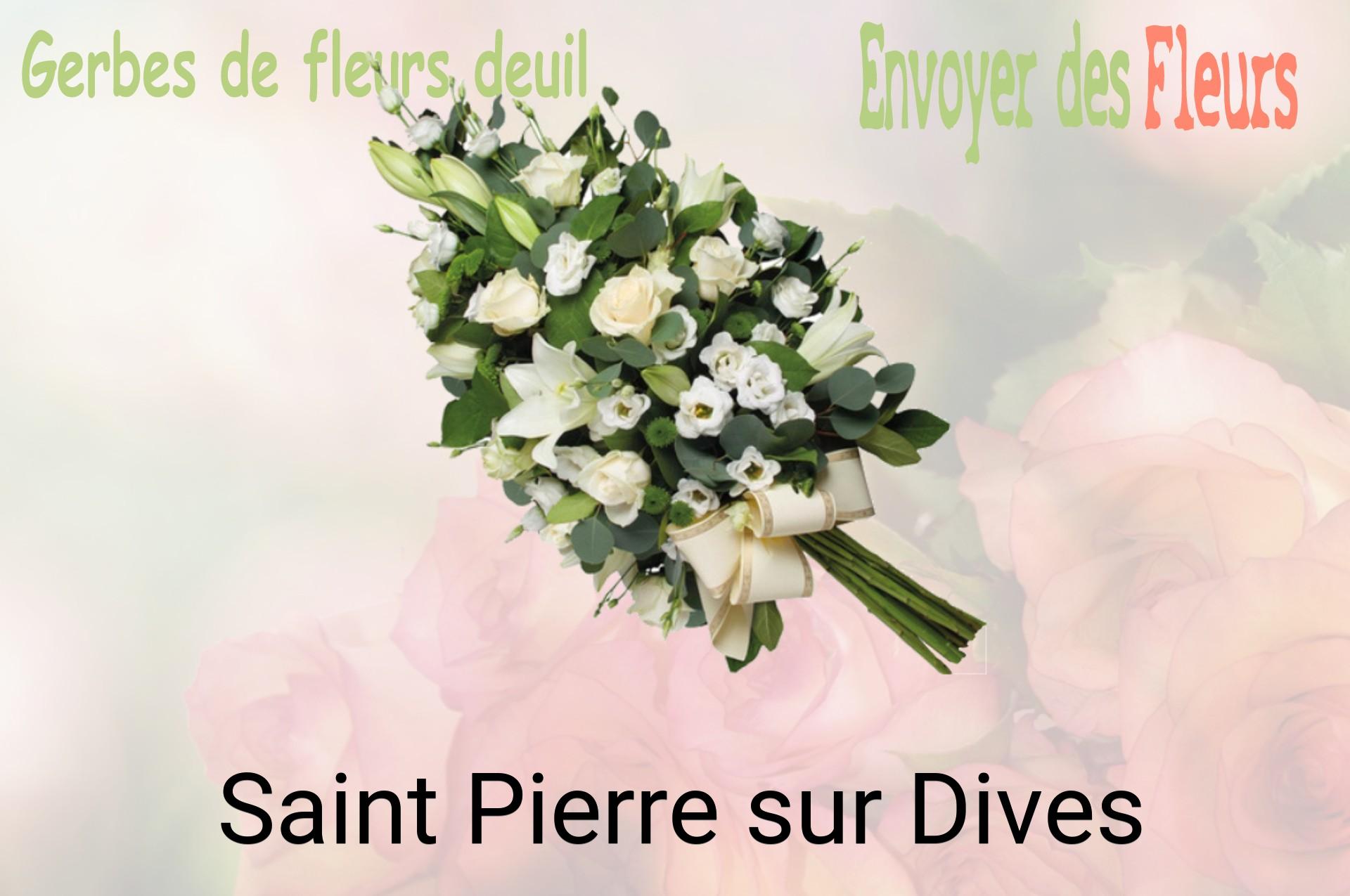 Gerbe de fleurs de deuil livrée à Saint-Pierre-sur-Dives